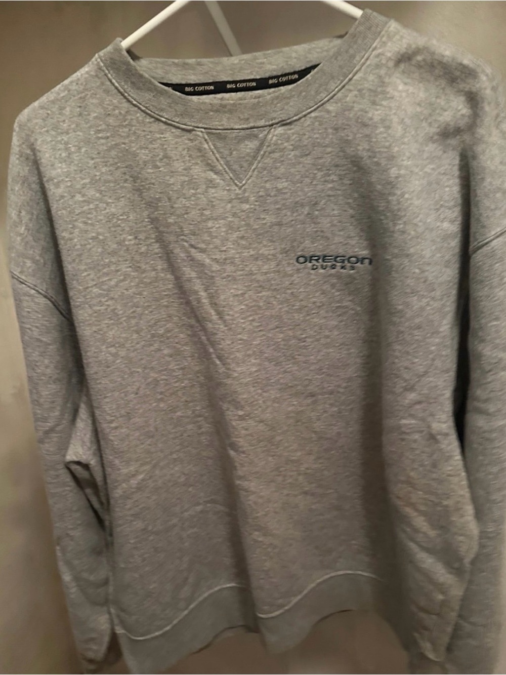 Gear For Sports Grey Oregon Ducks Crewneck Sweatshirt